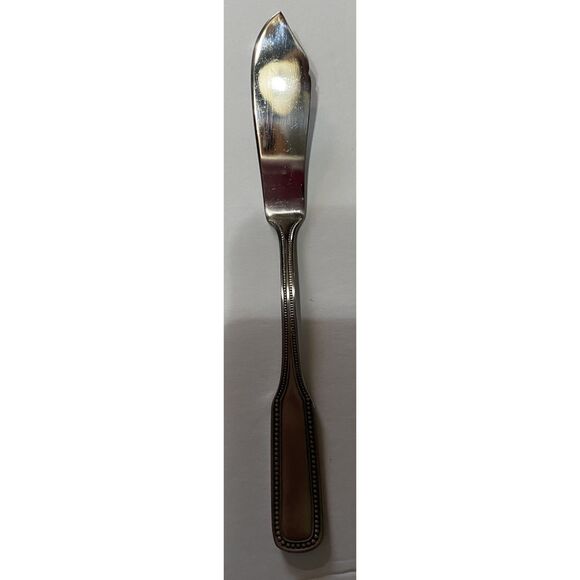 "1776' Stainless By Salem Japan 6 Piece Serving Set Beaded Edge - Picture 3 of 9